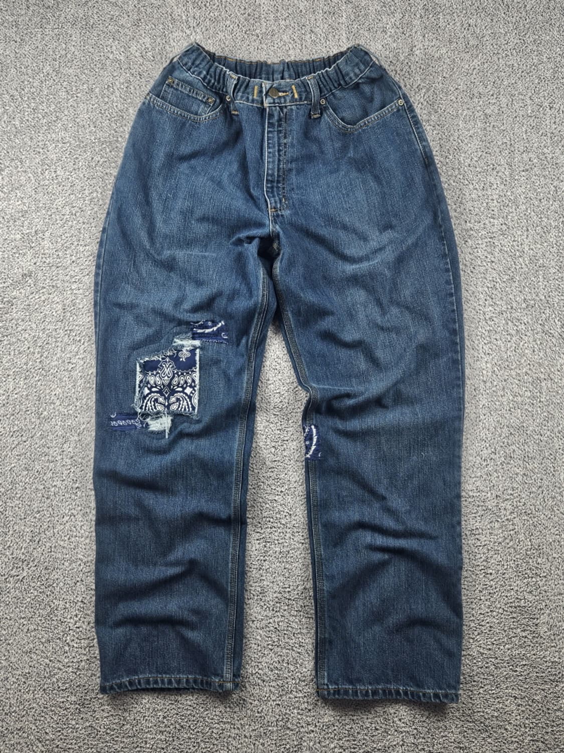 칼하트 밴딩 리페어 커스텀 데님 워크 팬츠 ( 38X32 )/ 10642 상품이미지3