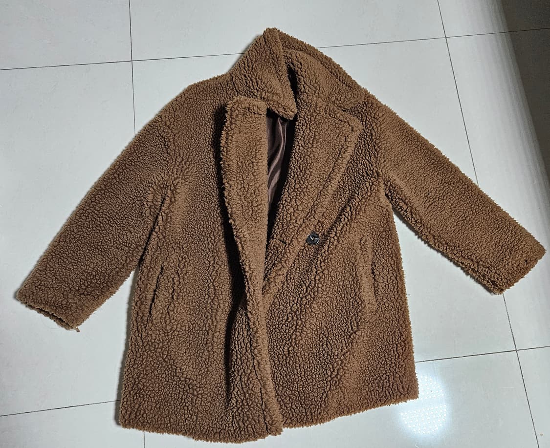 망고 테디 퍼 코트 상품이미지2