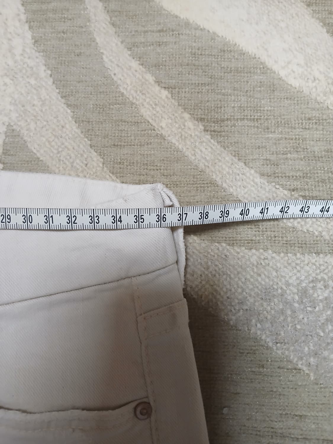 Mother 프리미엄 화이트 데님 팬츠 26  상품이미지9