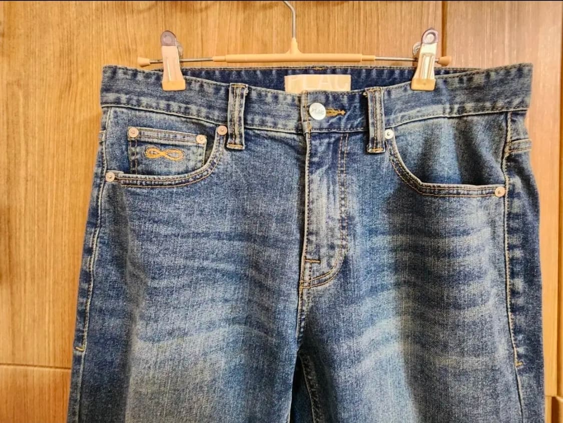 (32)플랙 릴렉시드 크롭 데님 팬츠 상품이미지2