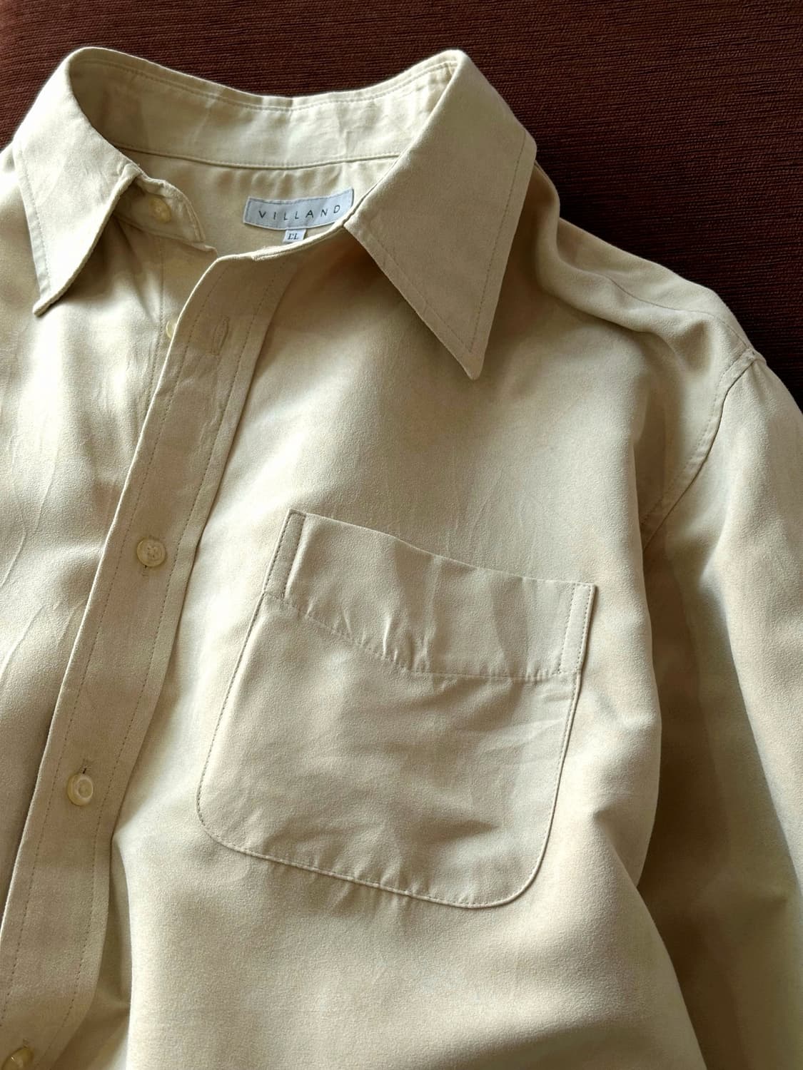 Fake suede fabric L/S shirt 상품이미지1