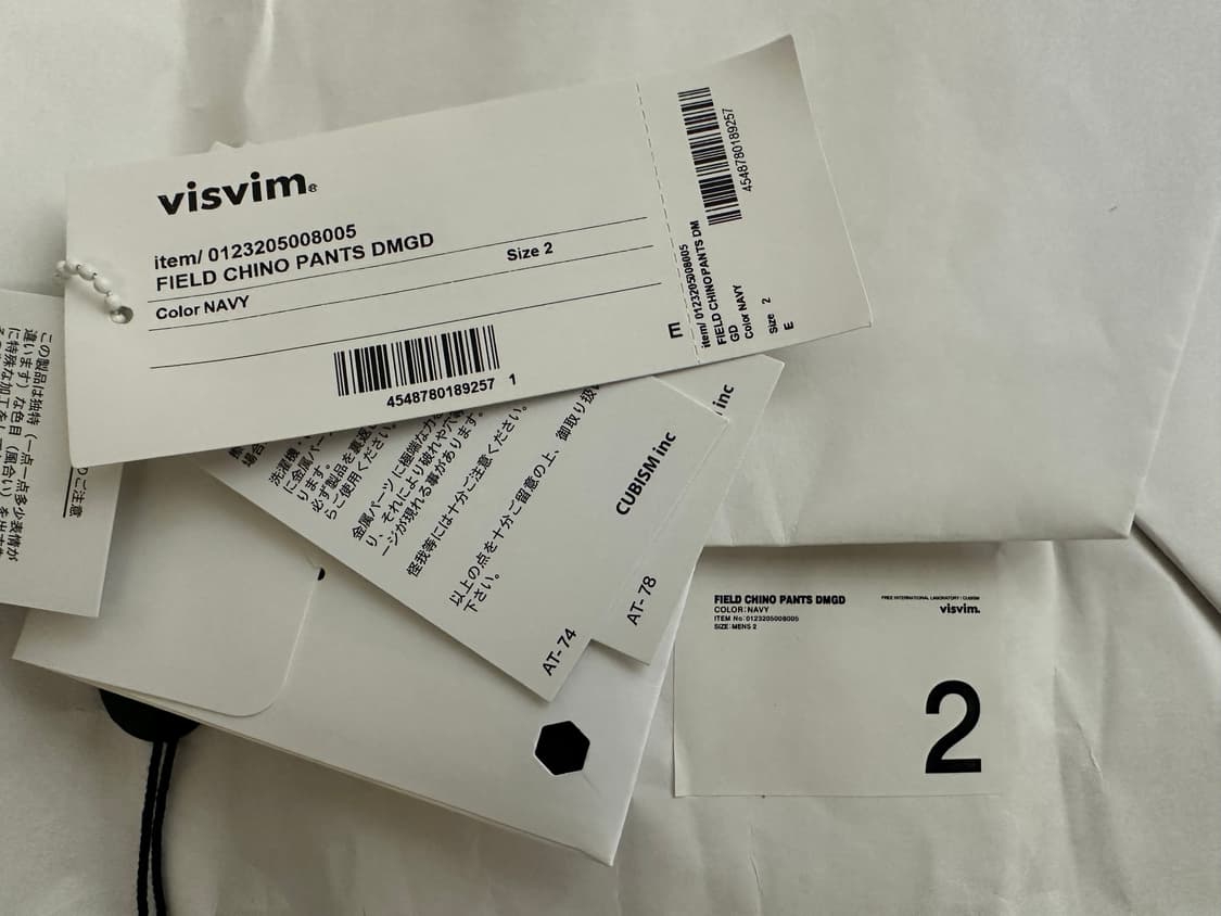 [2] 비즈빔 23AW 필드치노 DMGD 네이비 상품이미지3