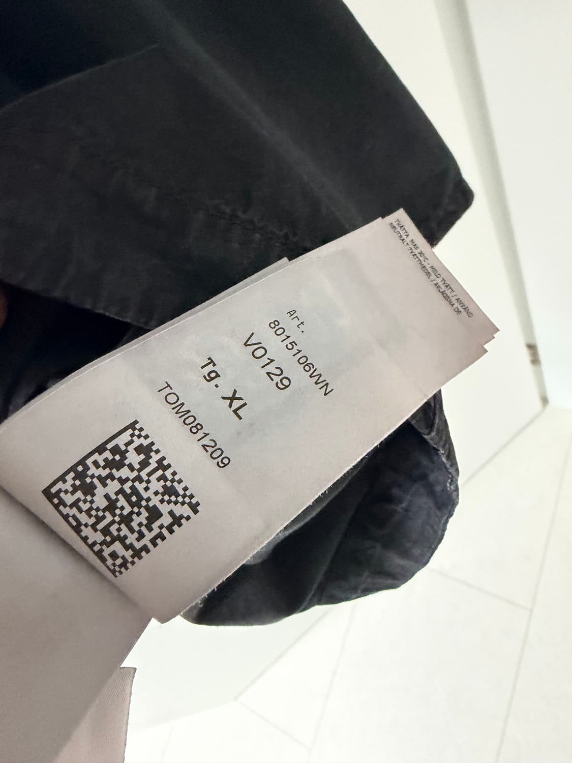 스톤 아일랜드 102WN 브러쉬드 오가닉 코튼 오버셔츠 블랙 XL 상품이미지6