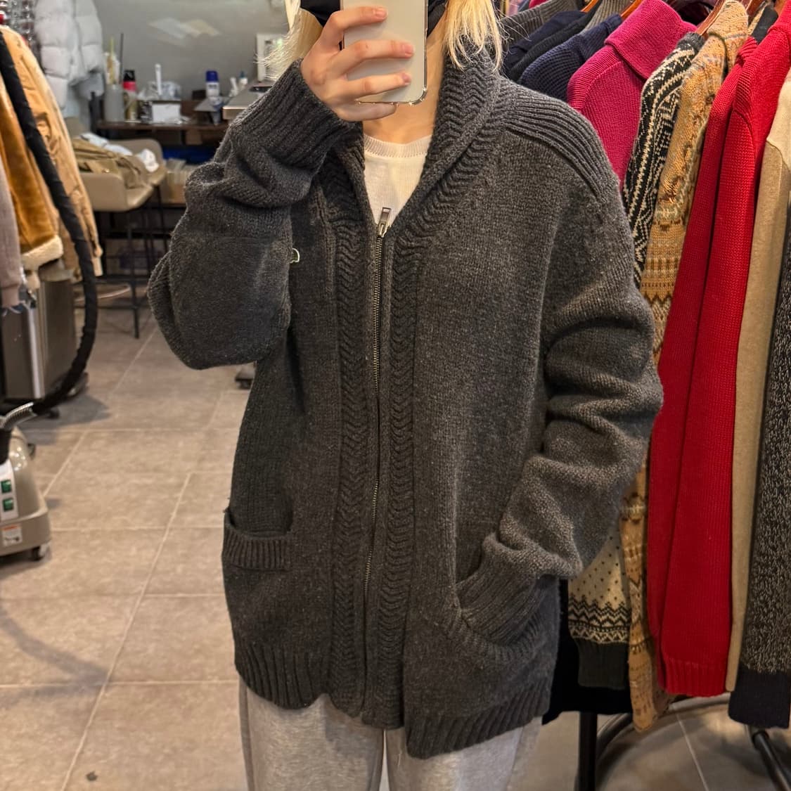 [NO.9] 라코스테 니트 집업 가디건 상품이미지4