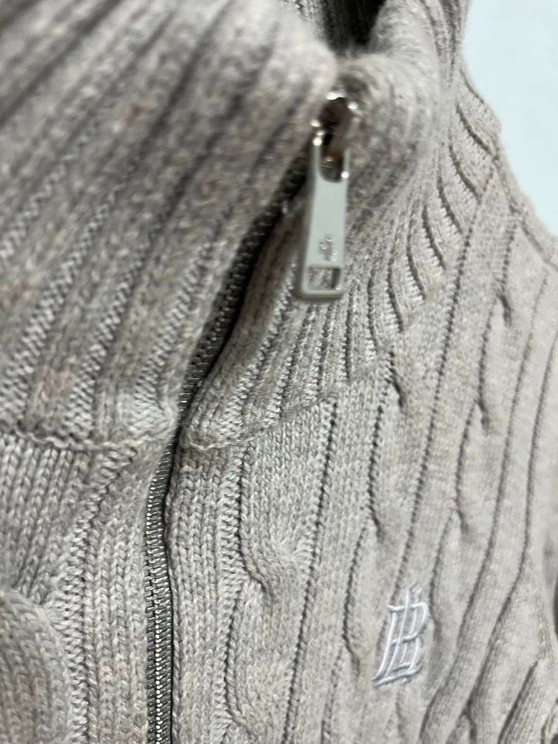 랄프로렌 꽈배기 니트 집업 상품이미지5