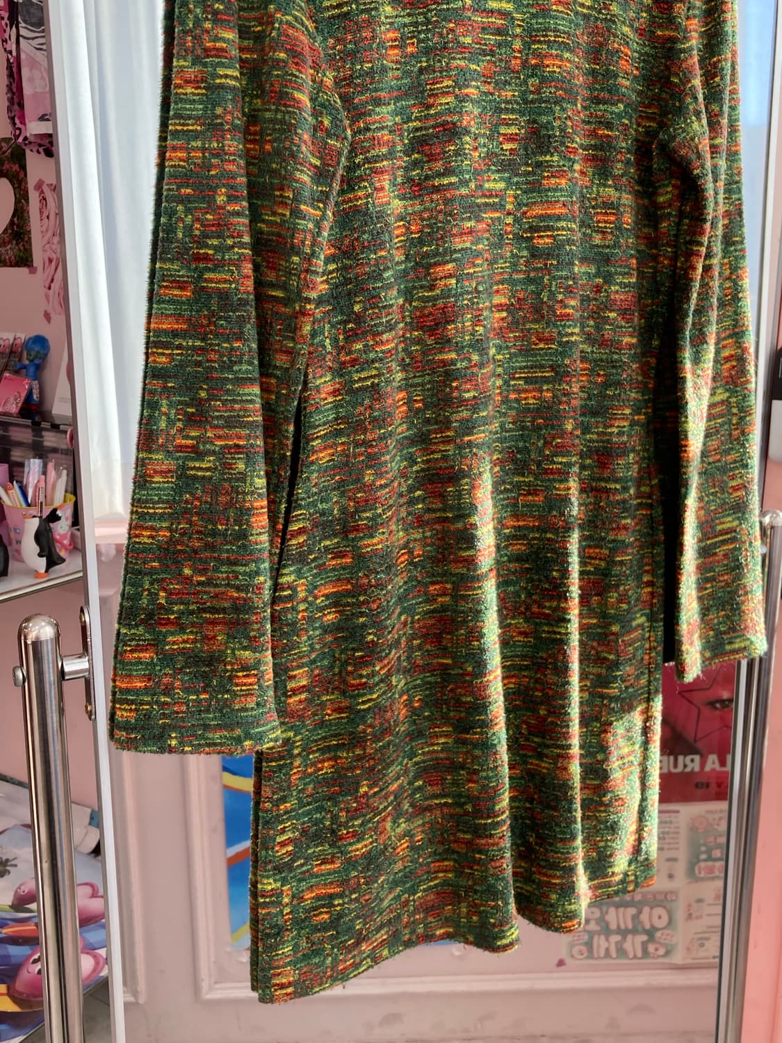 빈티지 에스닉 그린 롱 원피스 상품이미지3