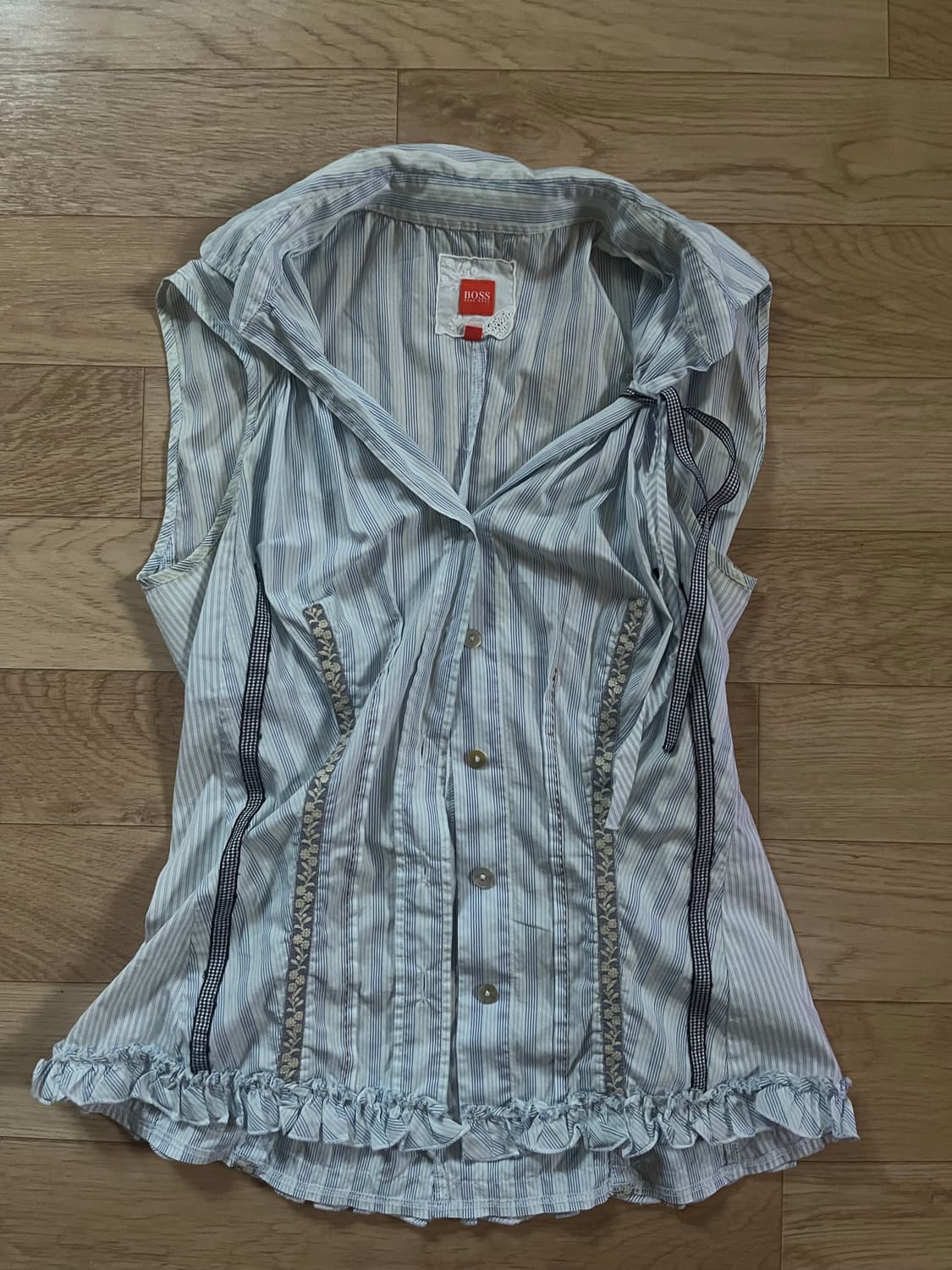 S 빈티지 휴고보스 블라우스  상품이미지3