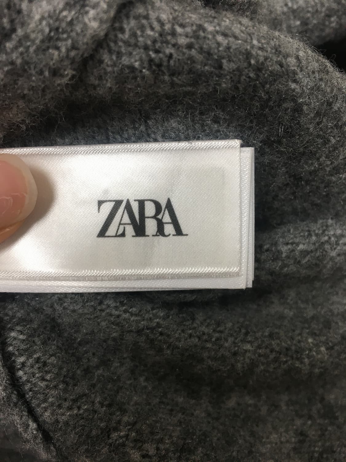 자라 회색 프릴 가디건 상품이미지5