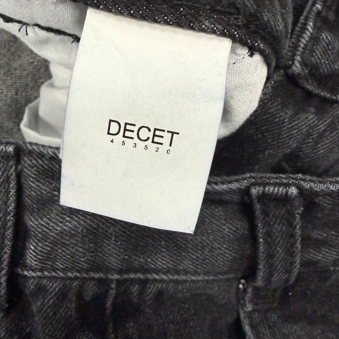 (30)데케트 DECET 흑청 와이드 데님팬츠 상품이미지4