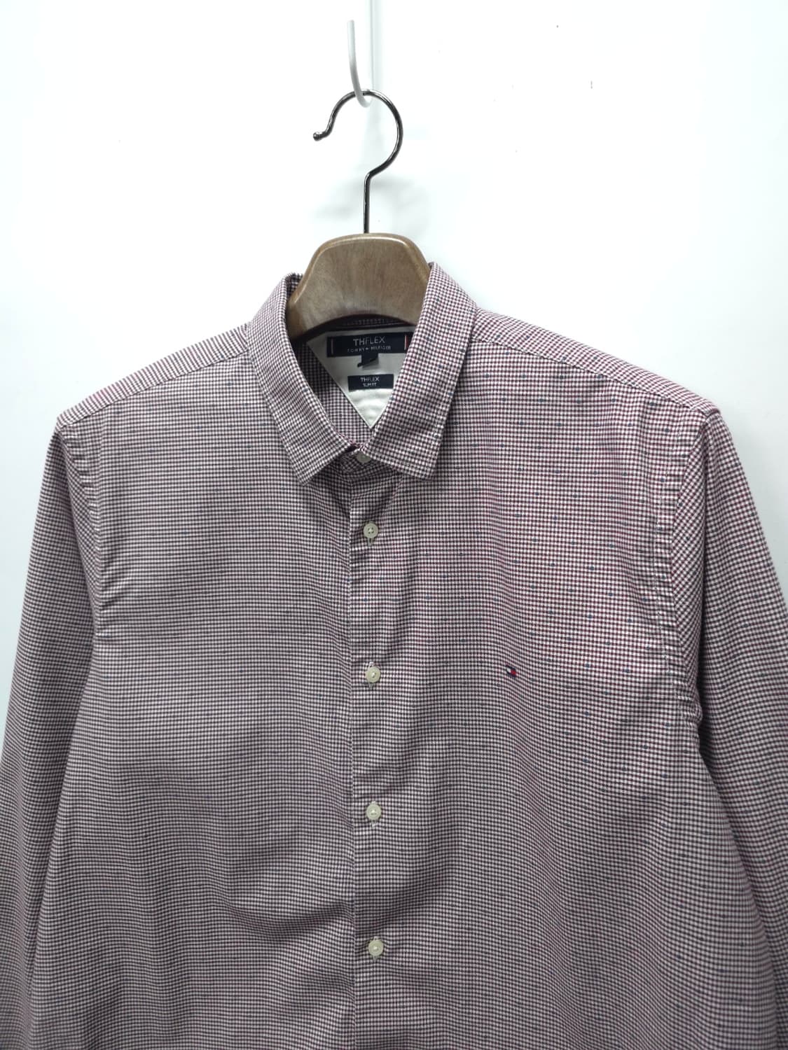 타미힐피거 THFLEX 슬림핏 체크 셔츠 (110) 상품이미지2