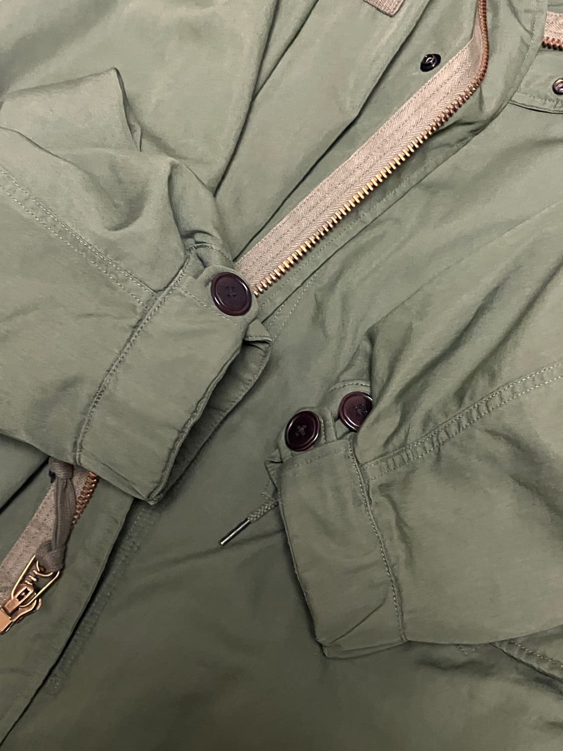 24fw 카키스 m65 피쉬테일 4 xl 올리브 그린 상품이미지5