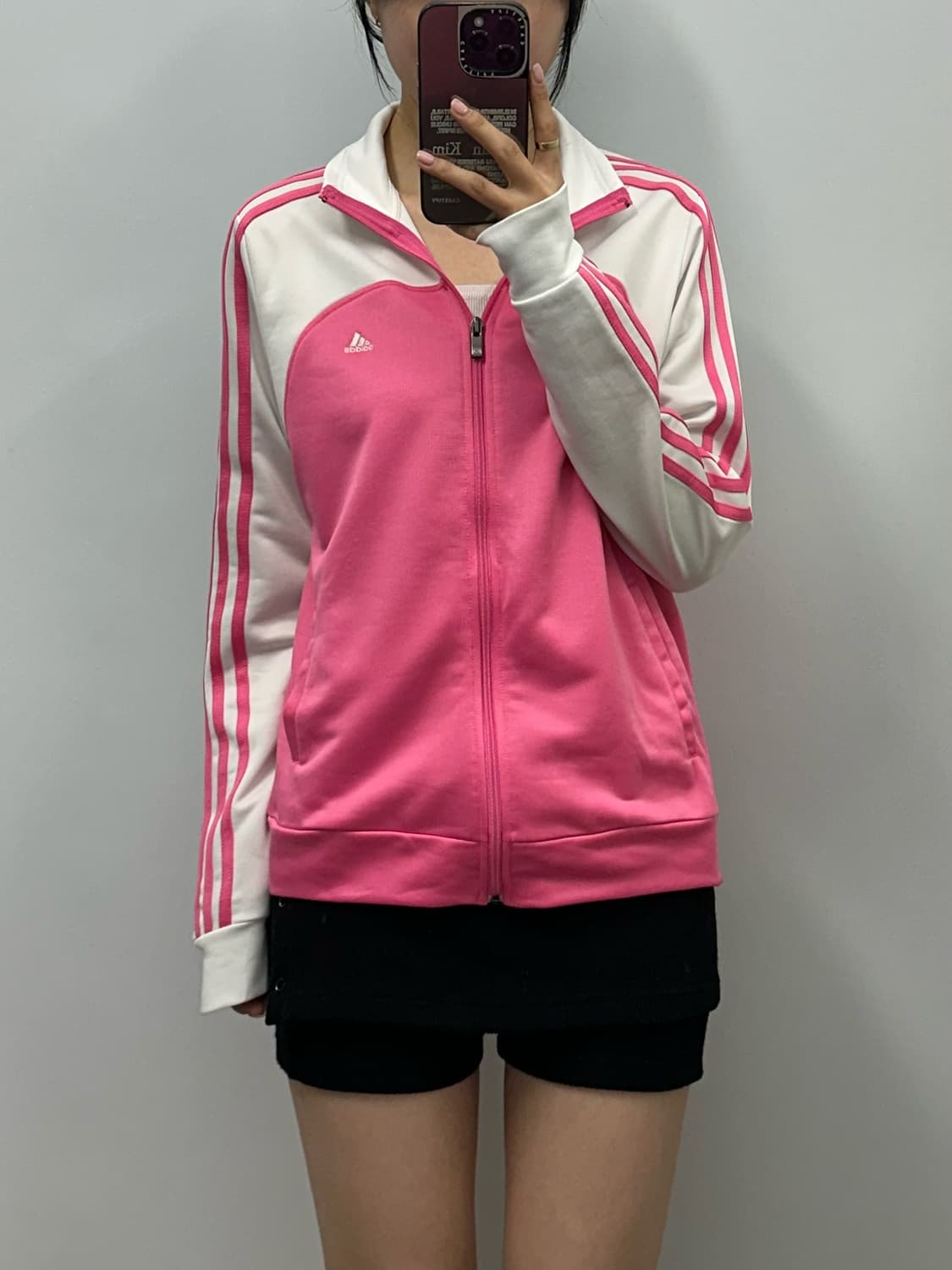 아디다스 핑크 배색 트랙 져지 상품이미지1