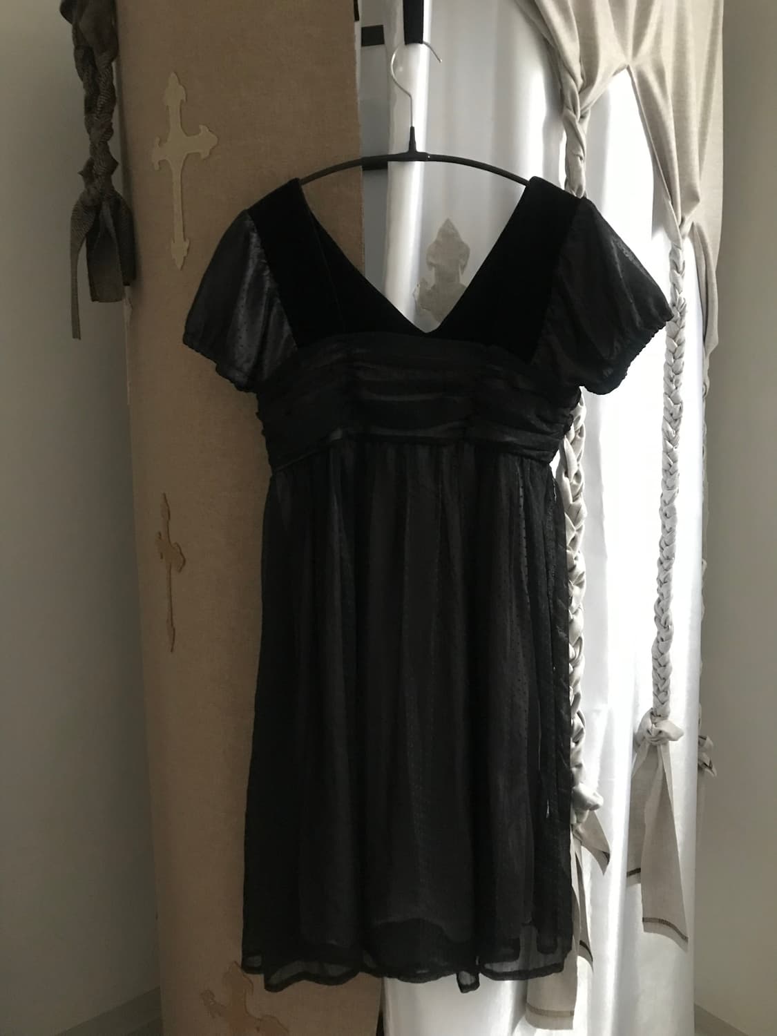 vintage velvet pattern one-piece 상품이미지8