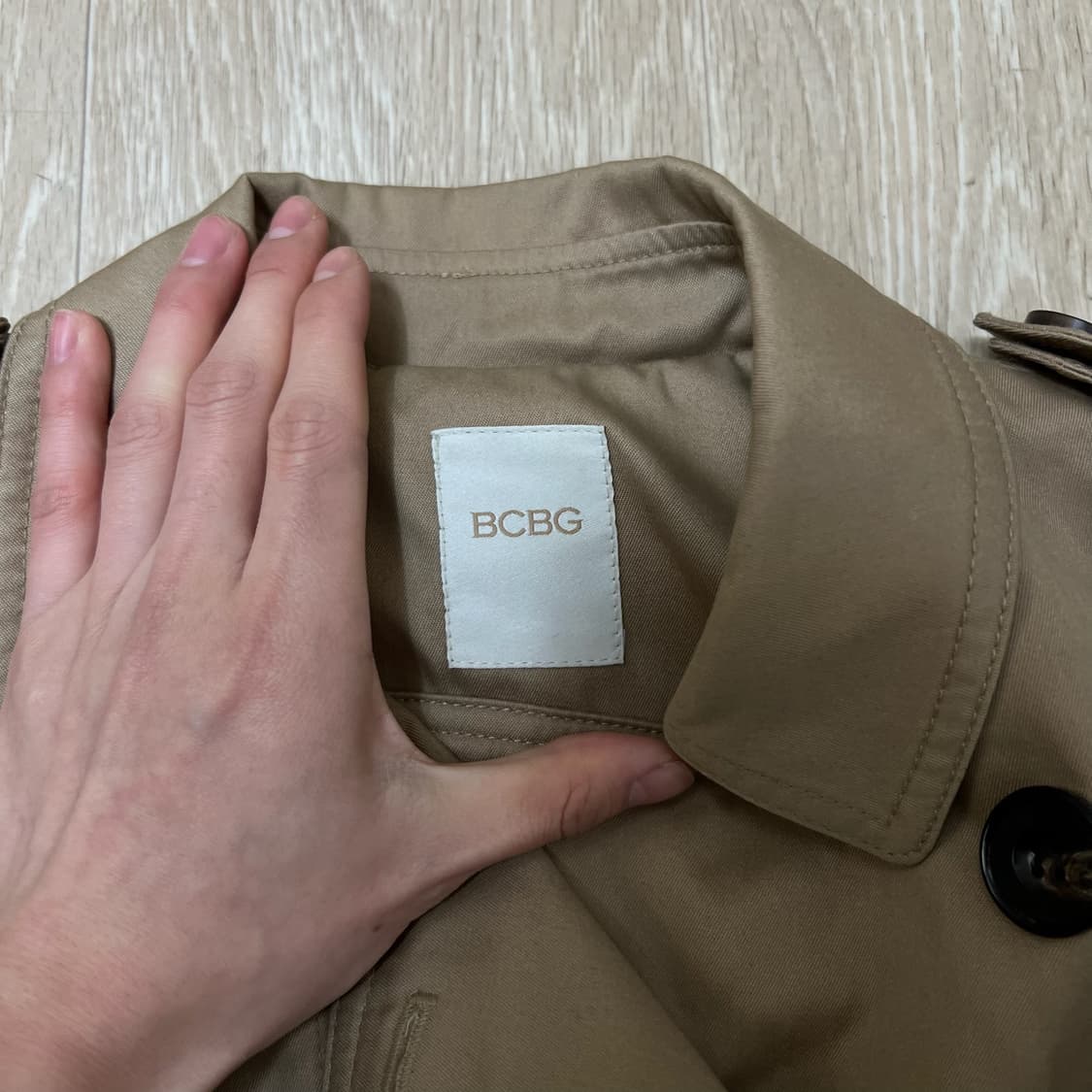 비씨비지 BCBG 여성 더플 트렌치코트 55-66  상품이미지4