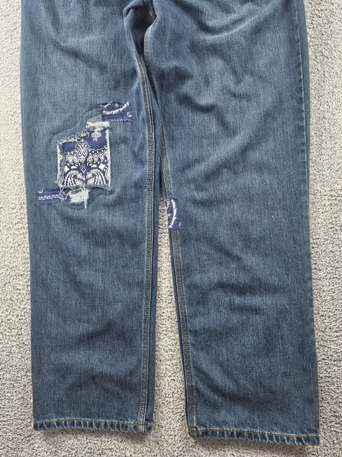 칼하트 밴딩 리페어 커스텀 데님 워크 팬츠 ( 38X32 )/ 10642 상품이미지6