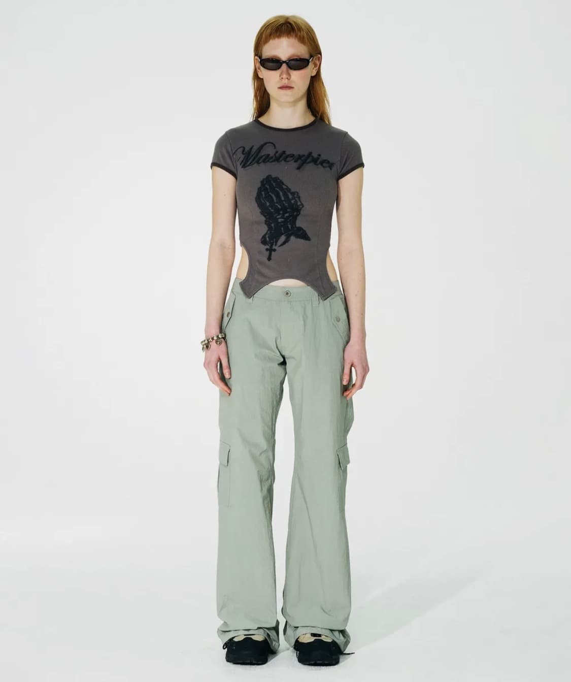 Corset Line Tee Ash Brown 상품이미지2