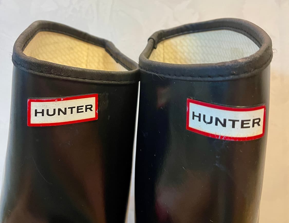 헌터HUNTER오리지널 톨 글로스 블랙 레인부츠(uk5) 상품이미지6