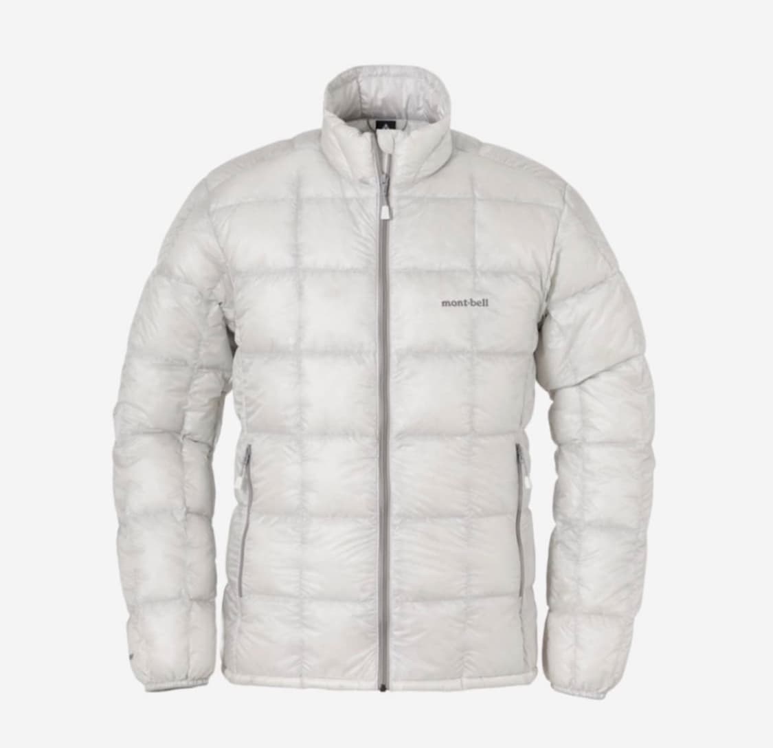 착샷O 몽벨 슈페리어 다운 자켓 경량패딩 패딩 라이트 그레이 상품이미지1