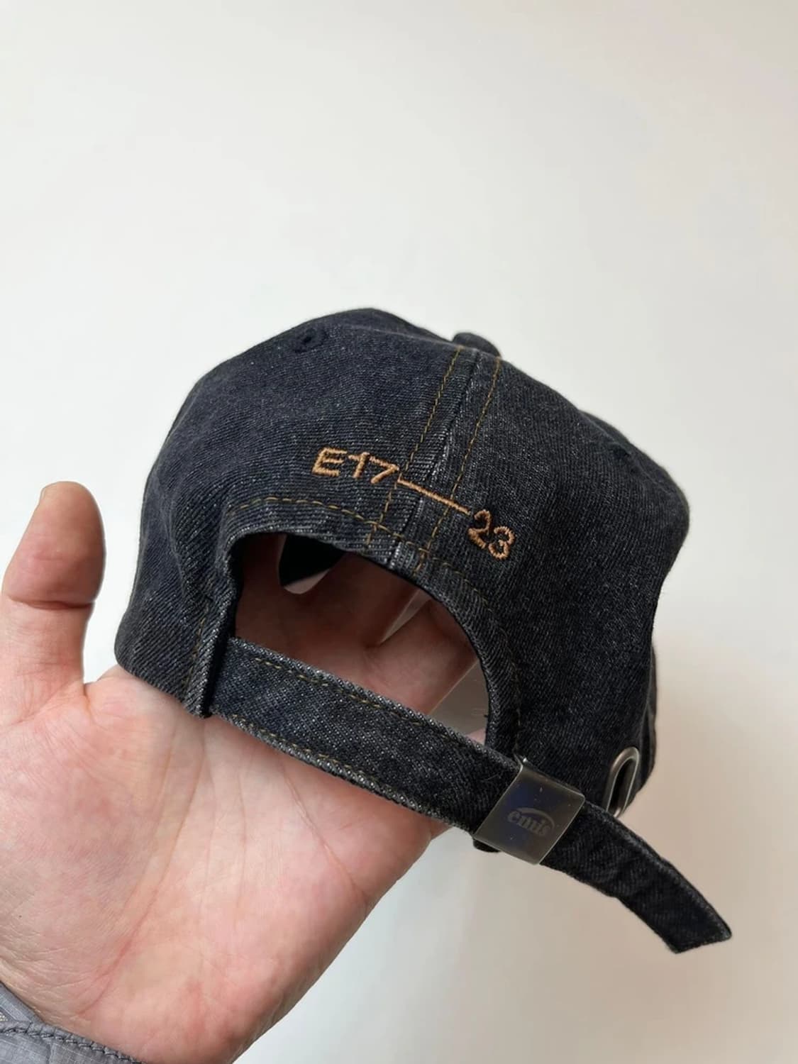 이미스 EMIS 워시드 배색 데님 볼캡 A1441    상품이미지5