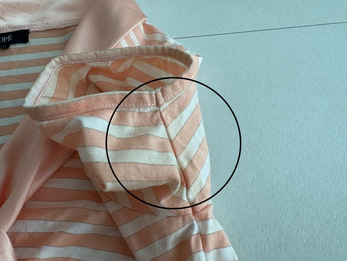 stripe neck tie tee 상품이미지6