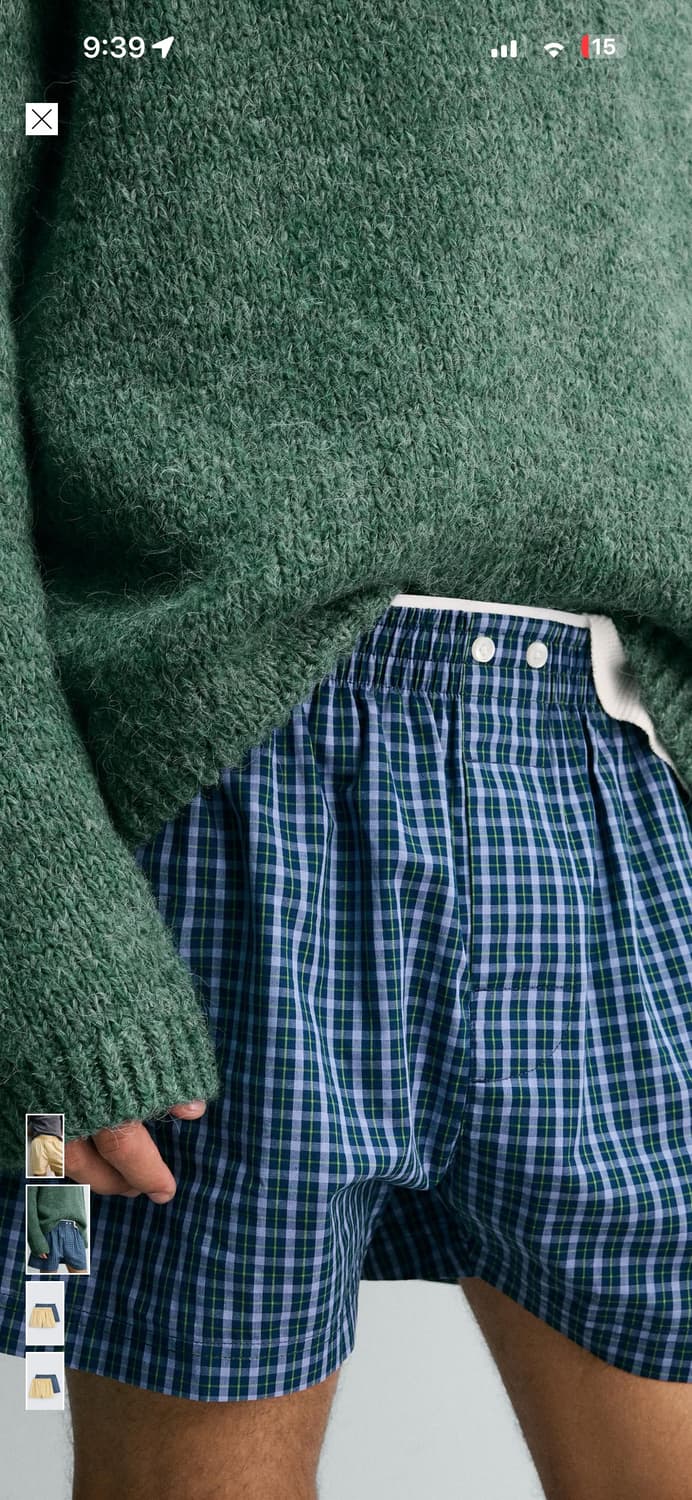 [XL kr 34] ZARA 콤비 포플린 박서 브리프 2팩 상품이미지2