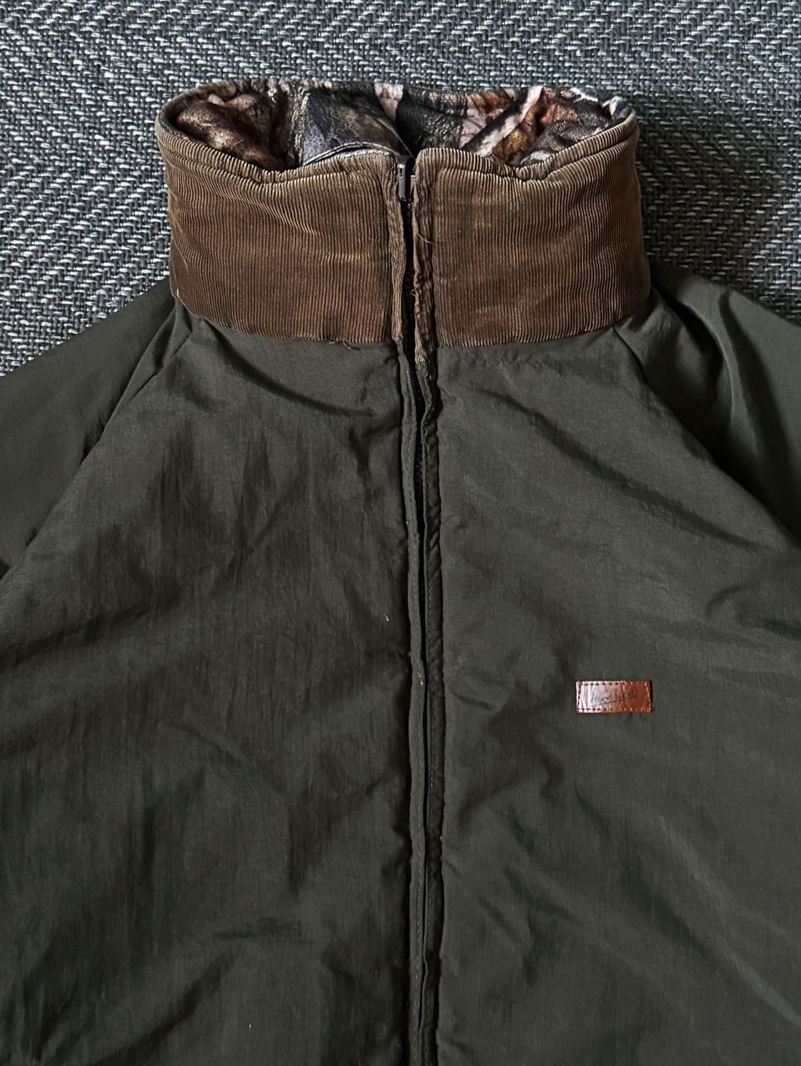 울리치 리버시블 리얼트리 올리브 점퍼 자켓 (110) 상품이미지6