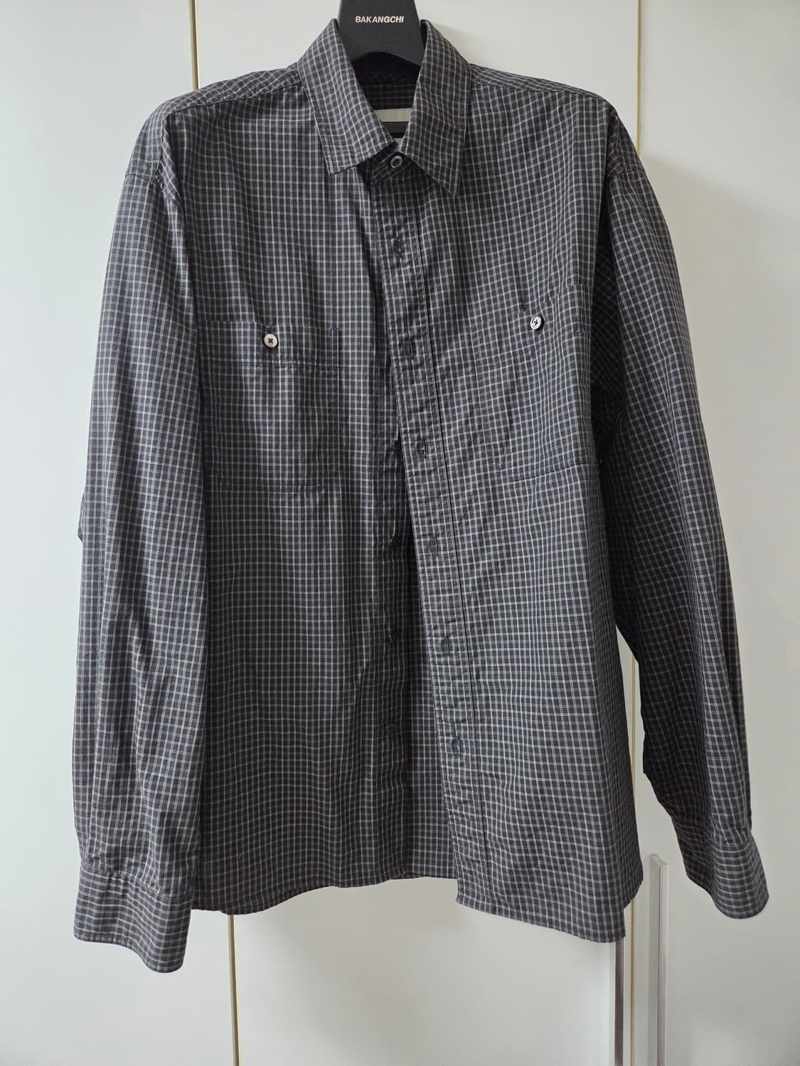 (2) 인더로우  오가닉  체크 워크셔츠 상품이미지1