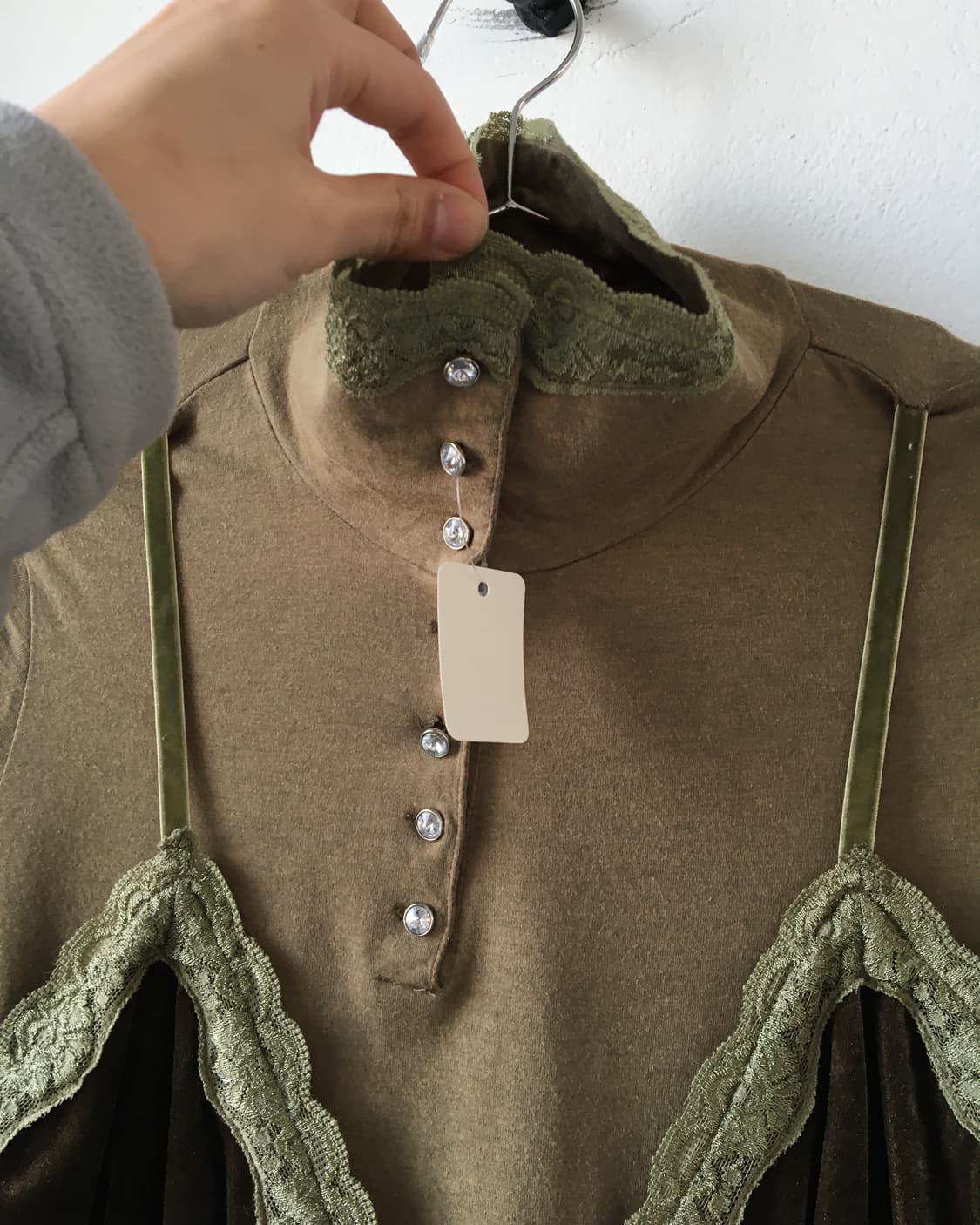 Layered point high neck sleeve 상품이미지5