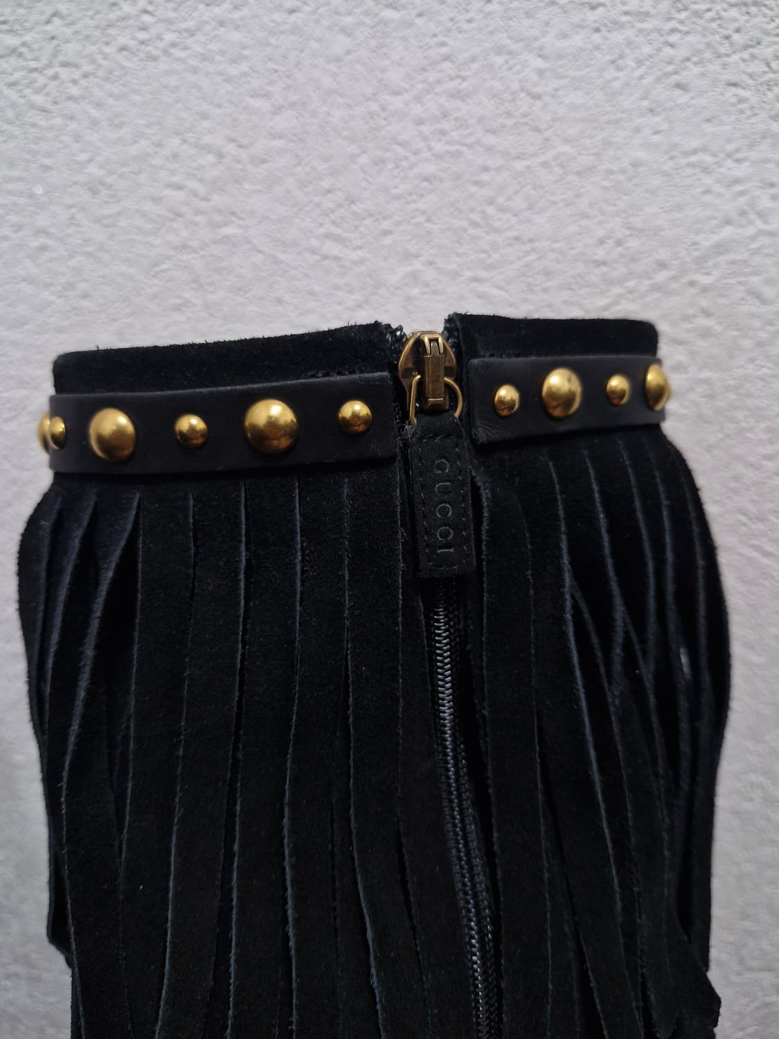 [38.5] 구찌 FW08 바부쉬카 스웨이드 프린지 앵클 부츠 상품이미지6