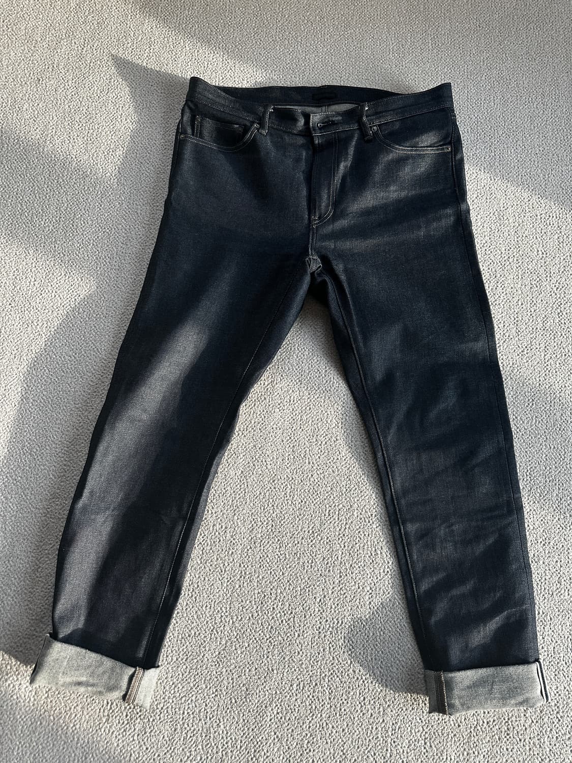 (36 새상품) 유니클로 셀비지 데님 진 청바지 상품이미지1