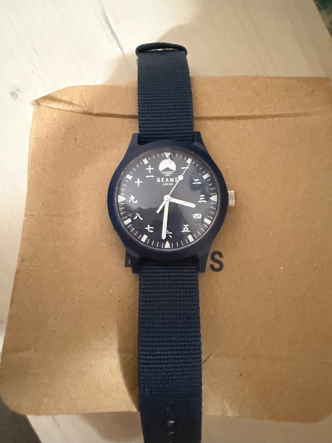 빔즈 재팬 네이비 나토밴드 시계 상품이미지1
