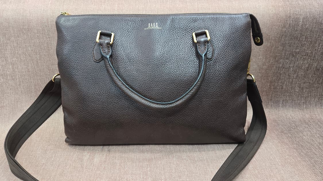 닥스 브라운 가죽 토트백 겸 숄더백 상품이미지1