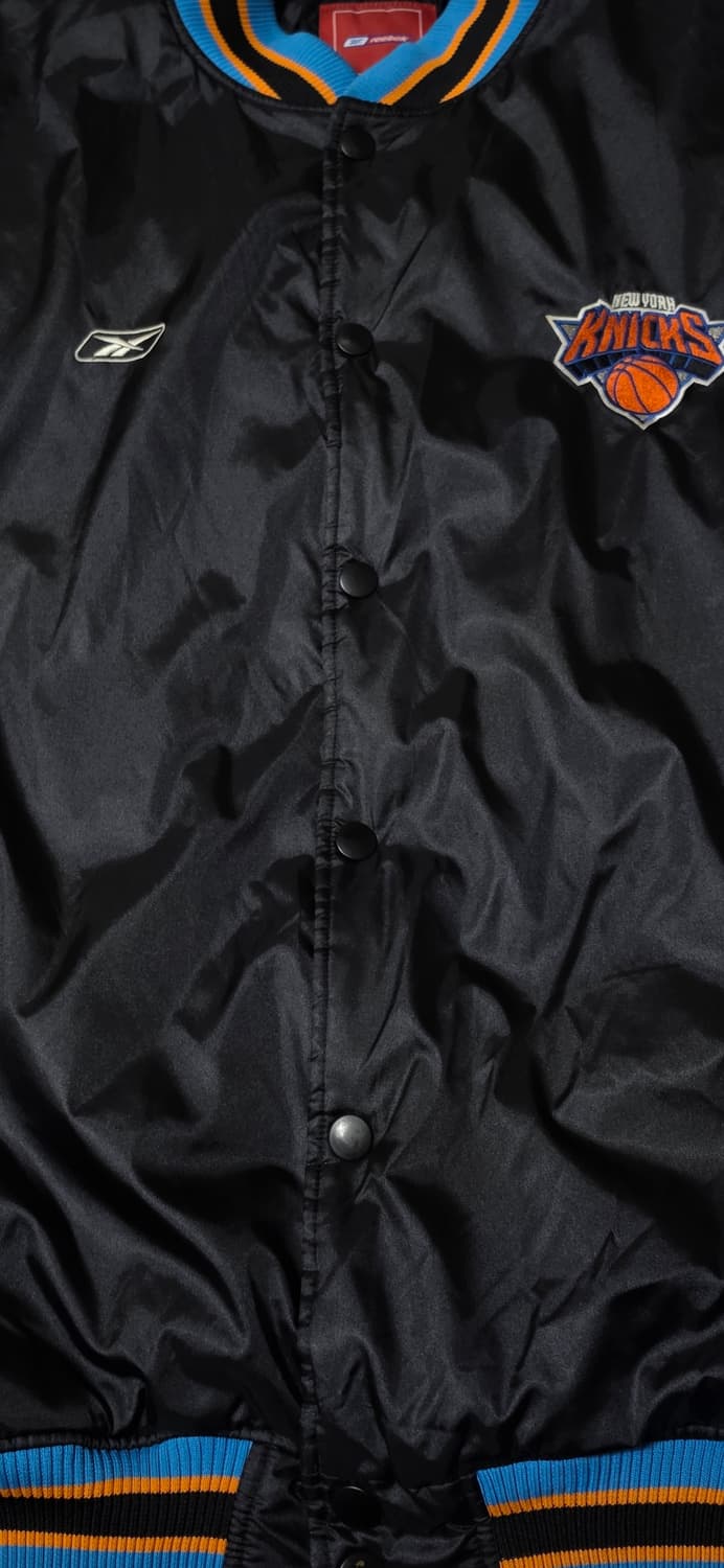리복 NBA 뉴욕 닉스 올드스쿨 바시티 자켓 XXL 상품이미지5
