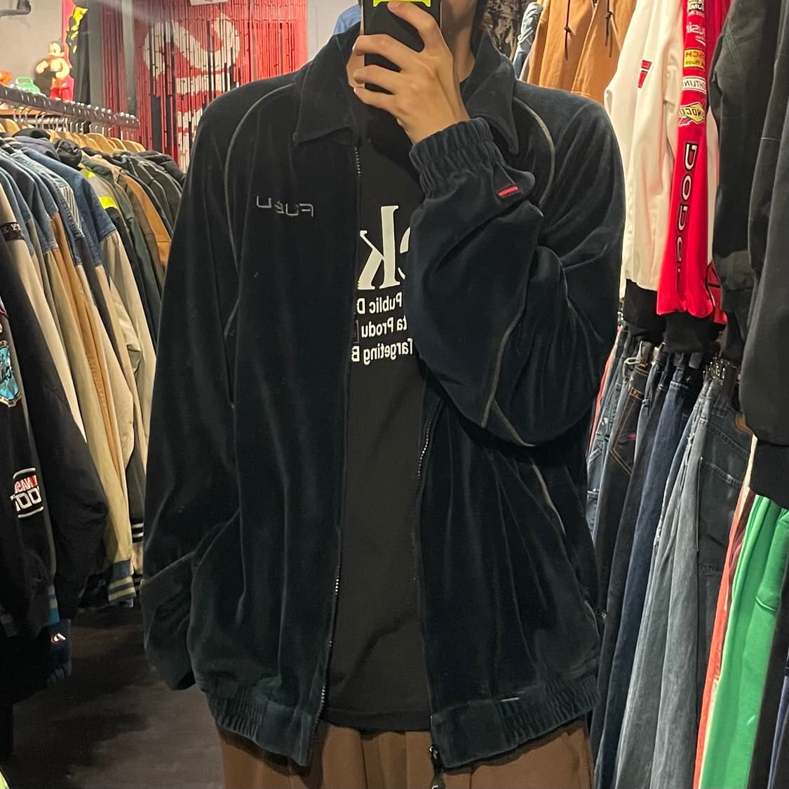 [IM] FUBU 푸부 딥네이비 벨벳 상품이미지6