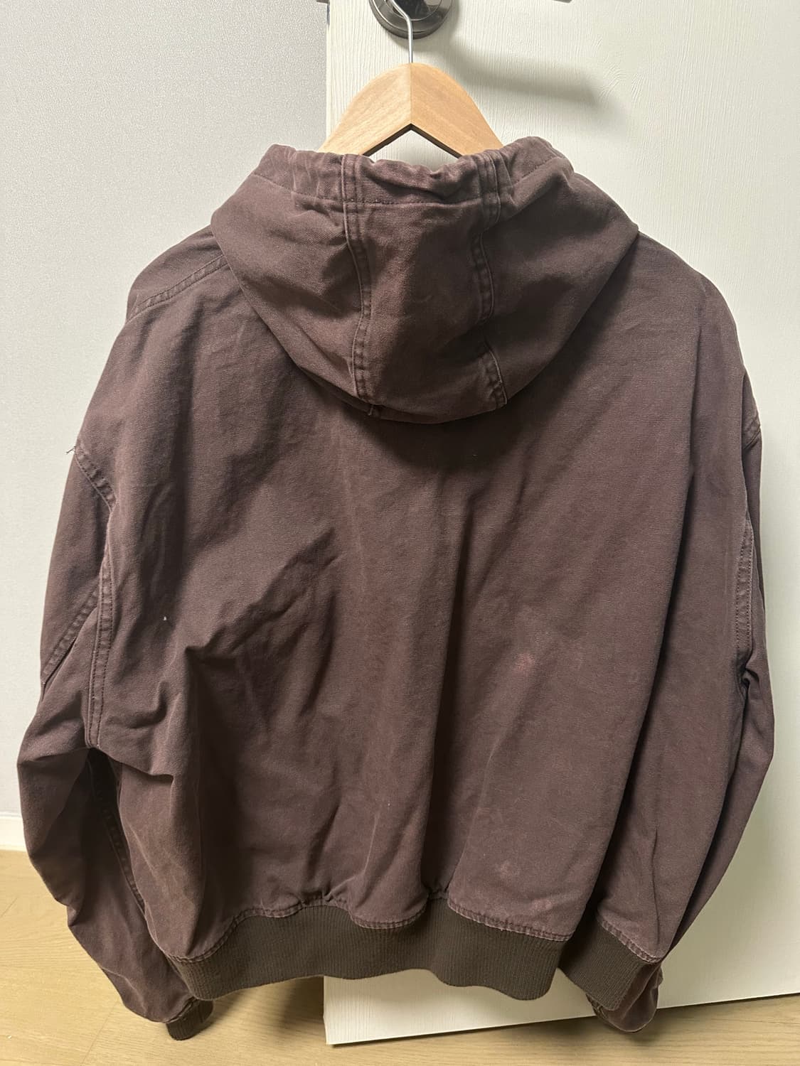 파르티멘토 빈티지 워시드 워크 후드집업(브라운) 상품이미지3