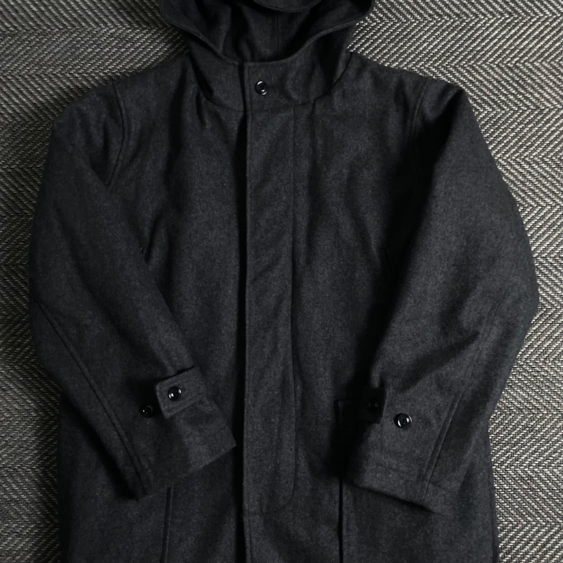 에스피오나지 아메카지 후디 울 롱코트y 3186 상품이미지4