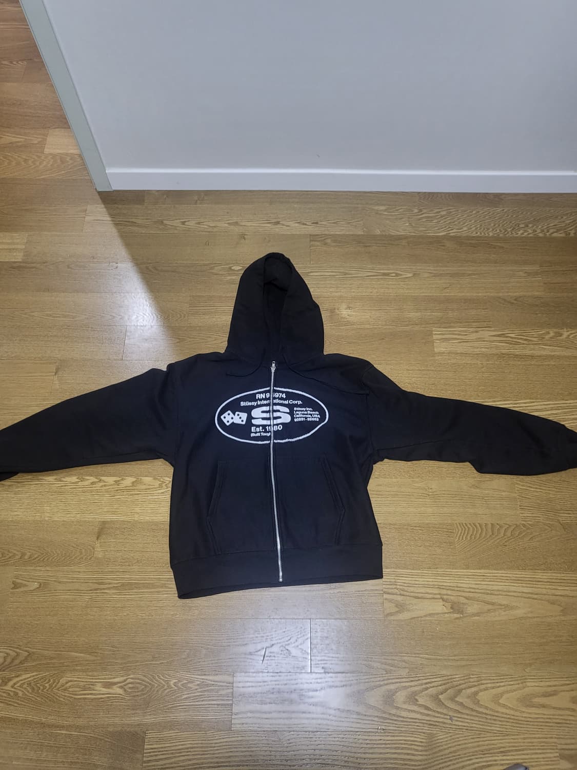 스투시 오벌 CORP 후드집업 상품이미지3