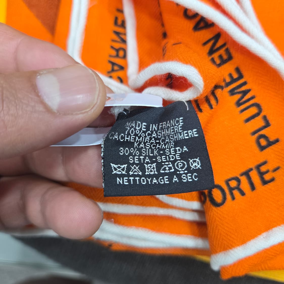 ​[정품] 에르메스(Hermès) 캐시미어 실크 혼방 자카드 스카프 -  상품이미지3