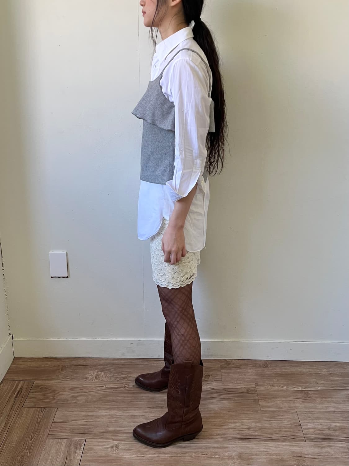 NOLLEY‘S 플라워 미디스커트 상품이미지8