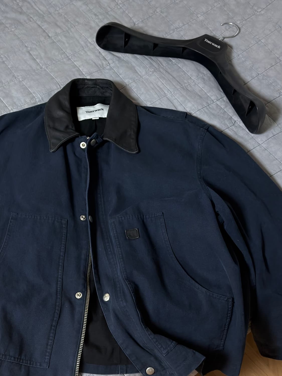 토니웩 레더카라 워크자켓 네이비 XL 상품이미지1