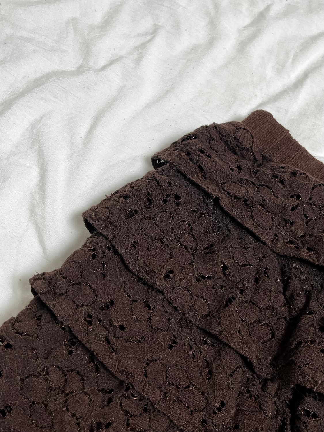 레이스 캉캉 초코 브라운 라떼갸루 큐롯 상품이미지2