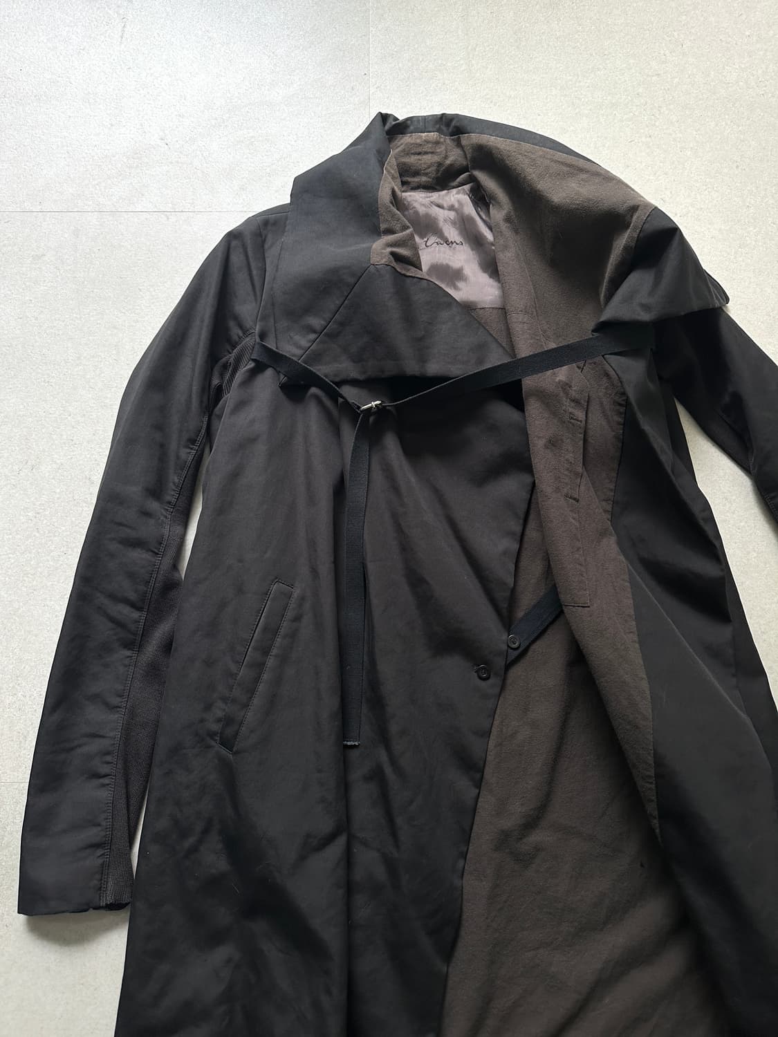 릭오웬스 08FW STAG 하네스 코트 블랙 상품이미지6