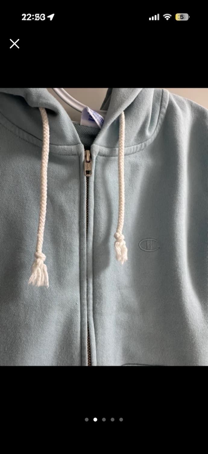 챔피온 하늘 시나모롤 후드집업 상품이미지2