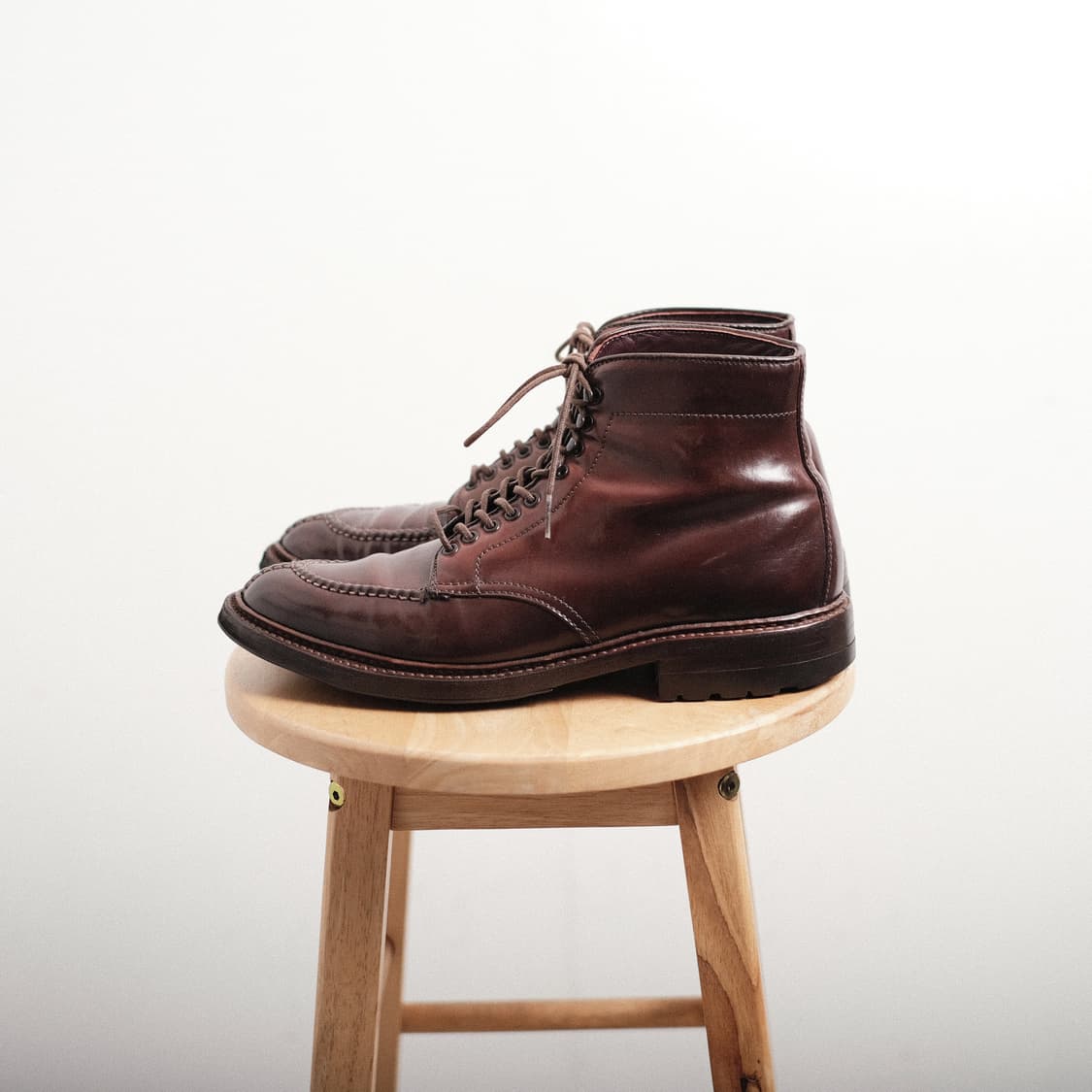 알든 40218HC 6.5D 버건디 코도반 NST 탱커 부츠 상품이미지3