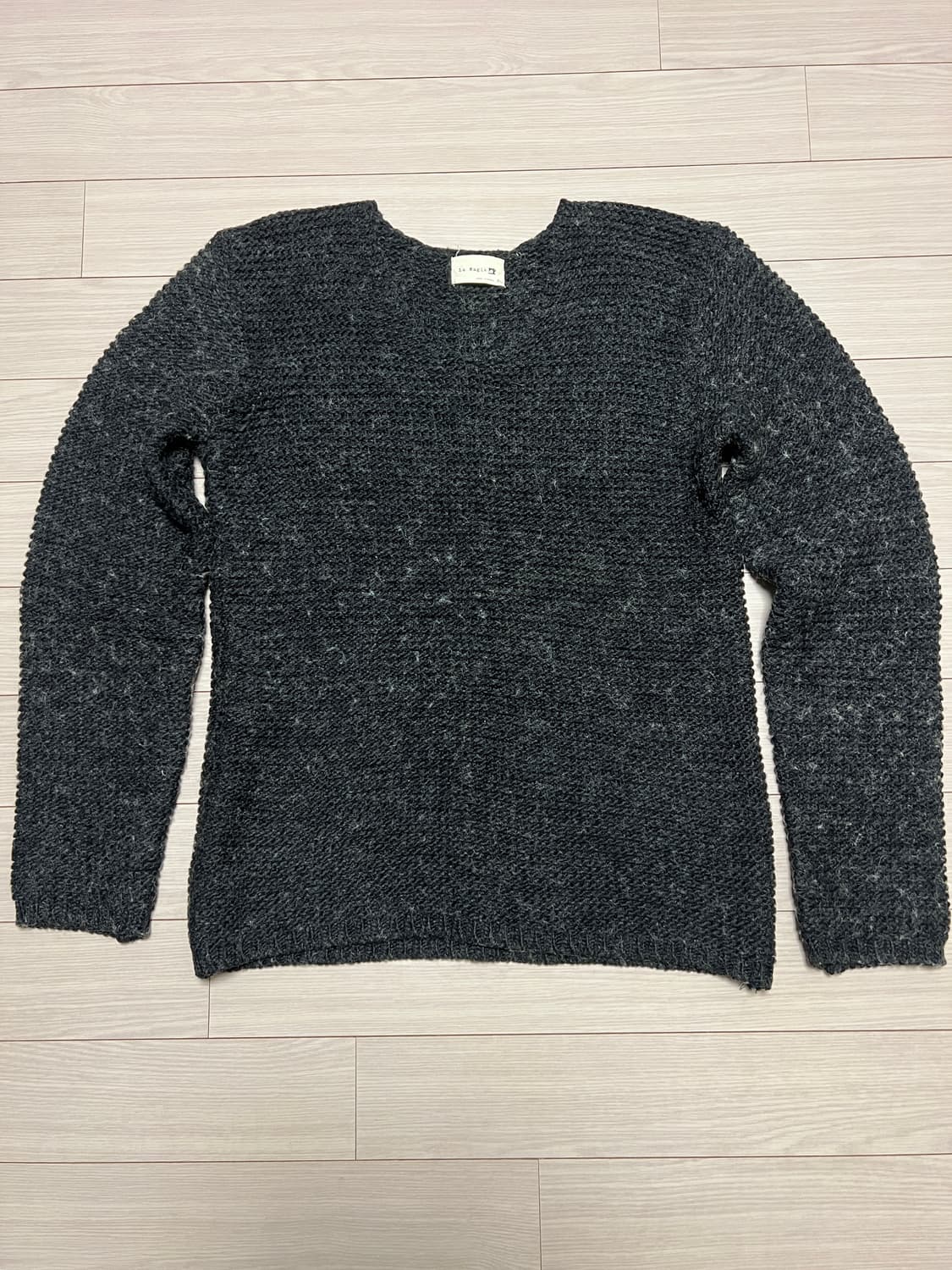 La Magie 울 니트 스웨터 / 차콜 그레이 / F / 빈티지 감성 상품이미지1