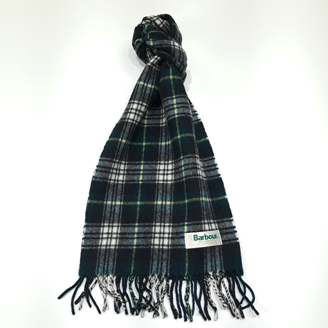 MX570 바버 90s 스코틀랜드판 램스울 클래식타탄 그린 머플러 목도 상품이미지1