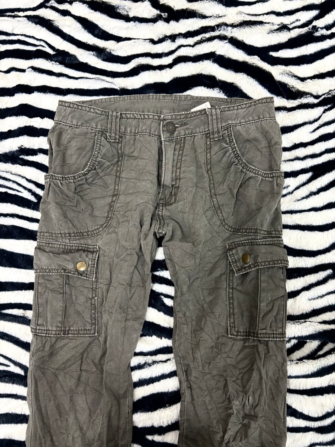 Side Zip Detail Cargo Pants 상품이미지4