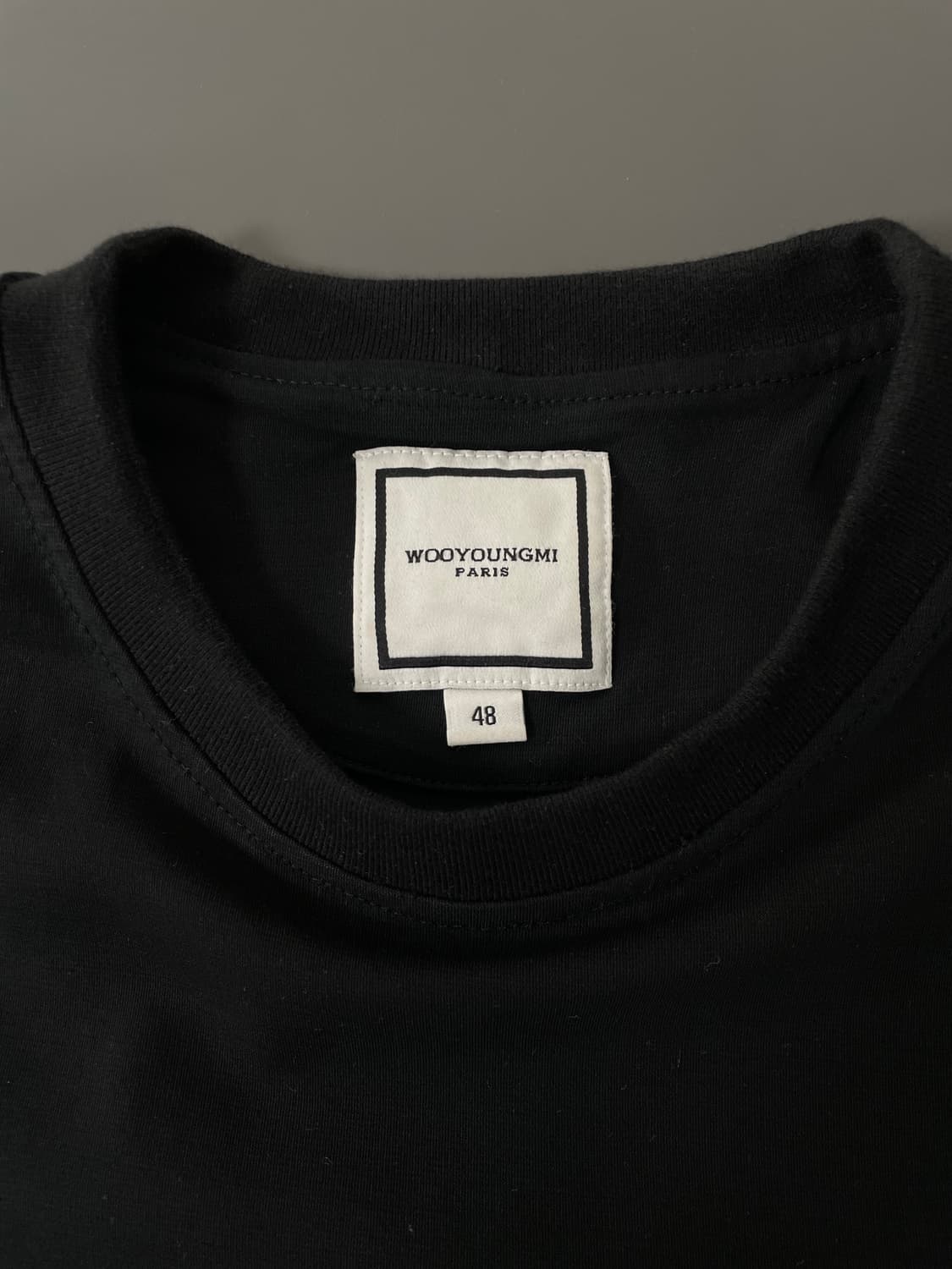 [48] 우영미 우영미 블랙 드로우스트링 반팔 티셔츠 상품이미지9