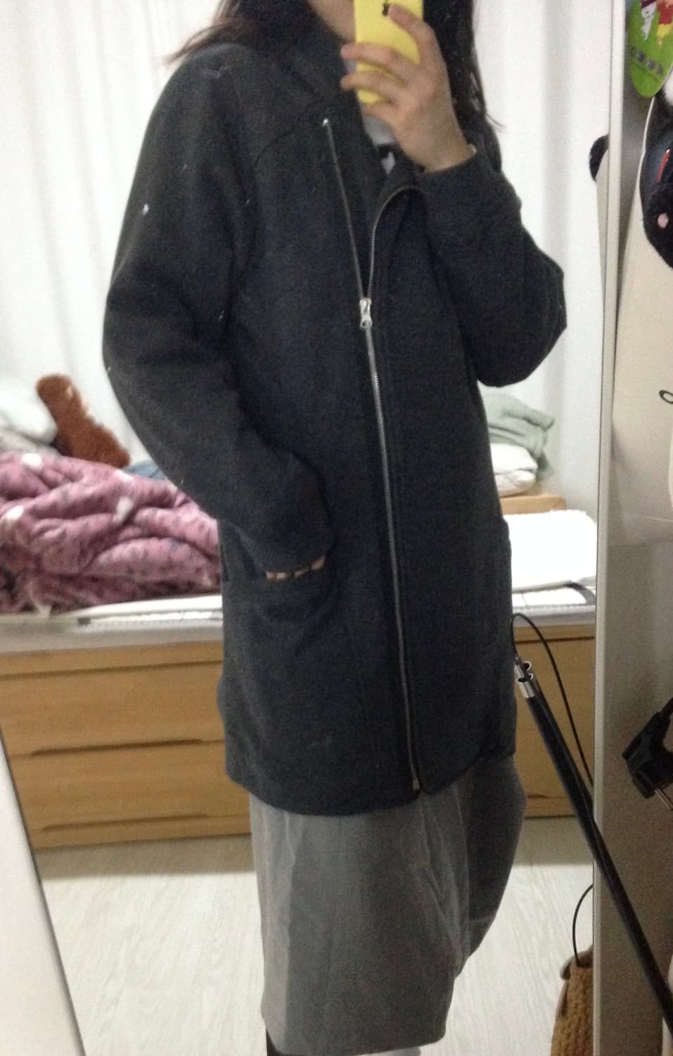 파우닝 사이드 지퍼 디테일 후드집업 상품이미지2