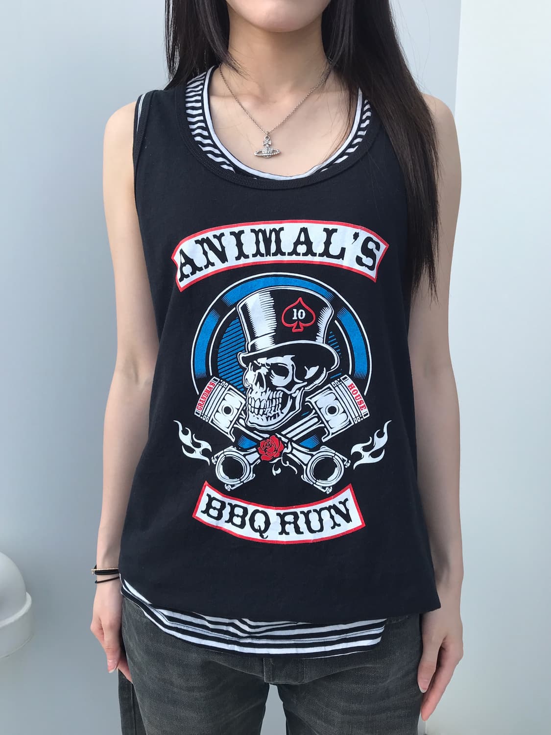 Port & Company Skull BBQ Tank Top 상품이미지3